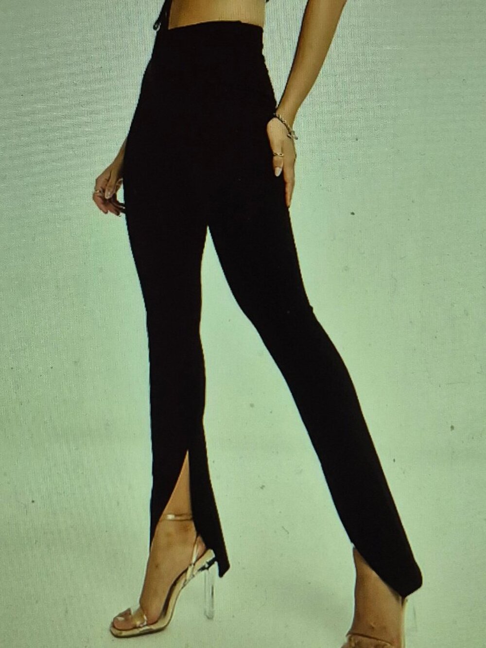 Spanx Leggings Split Ankle.M/M Petite. 14 W,30 Inseam..nwot
